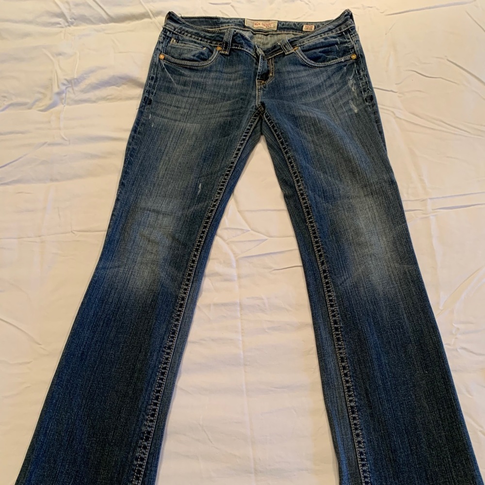 MEK distressed boot cut jeans - size 29, 34 length